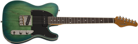 Schecter DIAMOND SERIES PT SPECIAL  Aqua Burst Pearl Pearl 6-String Electric Guitar  